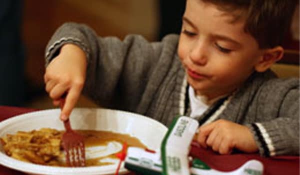 Have an early dinner, and ascertain that your child doesn't have any fluids after that.