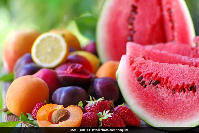 Fruits contain 90-95% water, which have a diuretic (increases urination) effect on the body and help eliminate the toxins and nitrogenous wastes from the body.