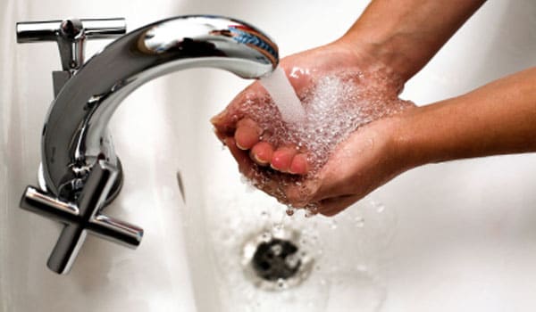 You should wash your hands a lot. Frequent hand washing, using a medically-approved anti-bacterial soap, will help you get rid of any potential germs that you might have come into contact with.