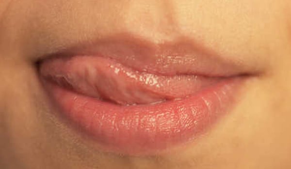 Dont lick your lips. Saliva evaporates quickly and digests the thin membrane protecting the lips, leaving them drier than before you licked them.