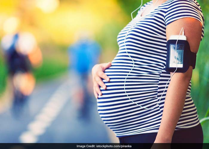 Its definitely healthy to exercise while you are pregnant. Stick to a regular routine to maintain the rhythms of your body. Starting and stopping exercise throughout a pregnancy is much harder on the body than simply maintaining a routine throughout your pregnancy.