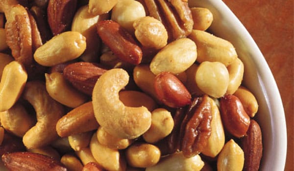 A zinc deficiency can lead to hair shedding, so make sure nuts are a regular on your healthy hair menu.