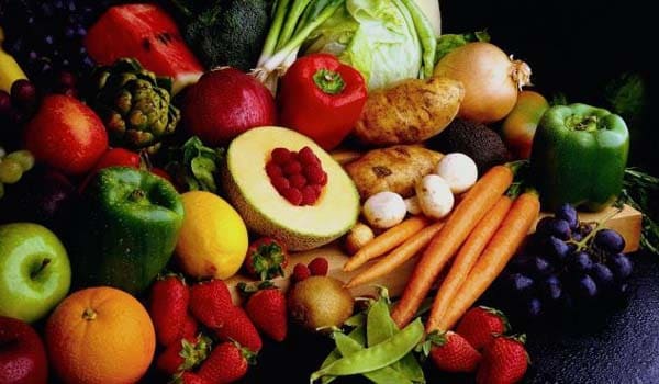Eat plenty of fresh fruit and vegetables as well as a variety of whole grains.