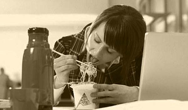 People who eat too fast tend not to chew well, which can cause hiccups. Chew deliberately and take smaller sips of drinks.