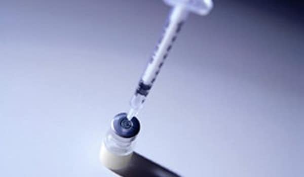 Remove the cover from the needle and pull the plunger back till the marking corresponding to your insulin dose. The syringe should be filled with air and NOT the insulin at this time.