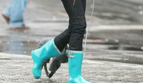 Boots can hold water for a longer duration, creating a soggy environment for your feet. So, avoid wearing boots.