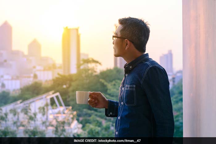 During a coffee break, try calf raises by holding onto your desk or a file cabinet for balance, raise your heels off the floor, and then lower them back to the original position.