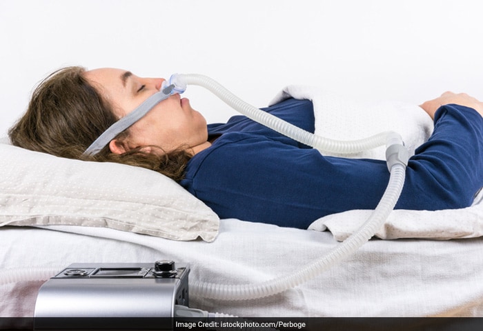 Continuous positive airway pressure (CPAP) involves wearing a pressurised mask over your nose while you sleep. The mask is attached to a small pump that forces air through your airway, which keeps it open. CPAP eliminates snoring and prevents sleep apnoea.