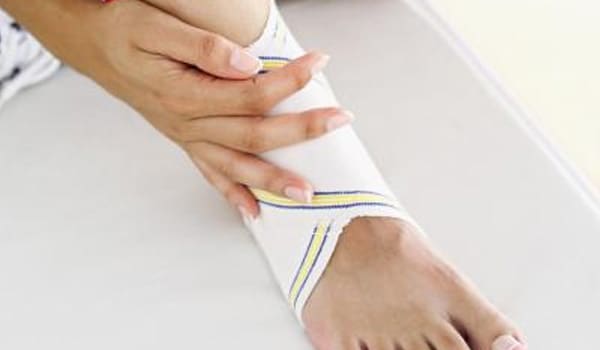 Exercise and stretch joints such as the ankle to increase strength and range of motions.