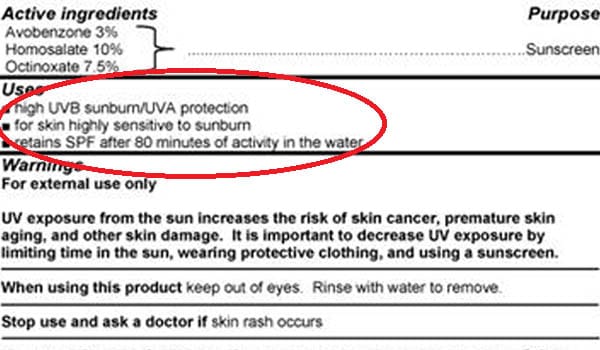 Read the label of your sun screen carefully. It should clearly state that the formulation offers protection against the burning (UVB) rays and the aging (UVA) rays.