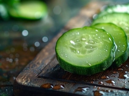 Cucumbers have high water content, which aids in maintaining hydration levels, especially in warm weather. Proper hydration is vital for healthy skin, digestion, and kidney function.