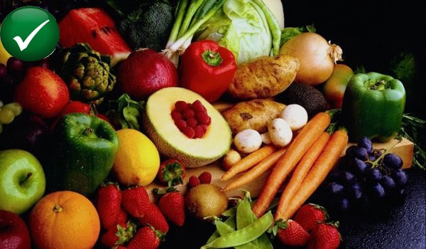 Eat plenty of fruits and vegetables