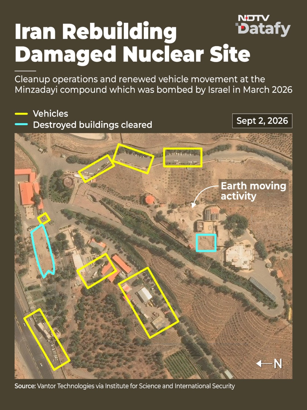 Satellite Images Show Activity At Iran's Bombed 'Nuclear' Compound