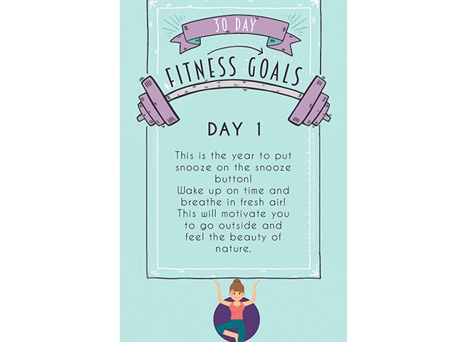 Photo : 30 Day Fitness Goals