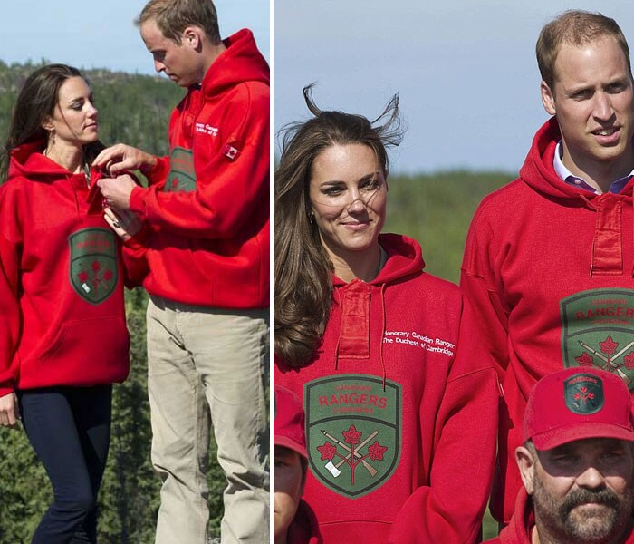 The picturesque wilderness of Canada brought on a heady rush of tenderness in the newlyweds, expertly captured in this pic.