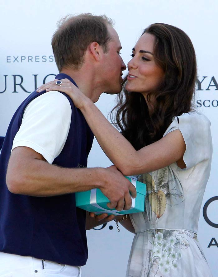 A win in a polo match got the Prince the prize he really wanted ? a kiss from his beautiful new wife.