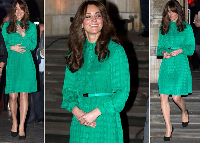 For once, Kate Middleton's dress wasn't the focus of attention as she opened the new Treasures Gallery at the Natural History Museum in London in November 212. Lovely though the green silk dress from Mulberry was, all eyes were on the Duchess of Cambridge's new fringed hairdo, very similar to the loose curls made famous by Charlie's Angel Farrah Fawcett. Kate's silky locks were styled by her favourite hairdresser, Richard Ward.