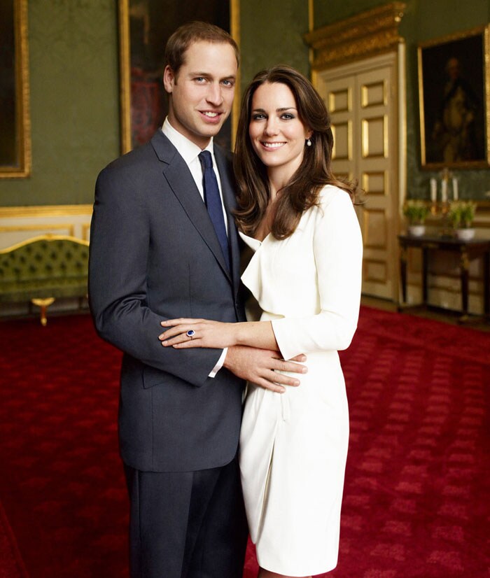 Prince William and Kate Middleton were engaged after an eight-year courtship. The official announcement was made in November 2010, after William proposed to Kate on holiday in Kenya the previous month.