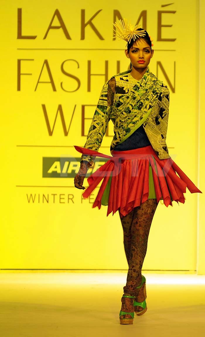 Bizzare fashion seems to be the key during the ongoing Lakme Fashion Week.