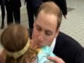 Photo : This little miss says no to kiss from Prince William