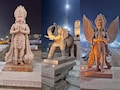 Photo : हनुमान जी से लेकर गरूड़ पक्षी तक... राम मंदिर के द्वार पर लगीं ये खूबसूरत मूर्तियां, आपने देखीं क्‍या?