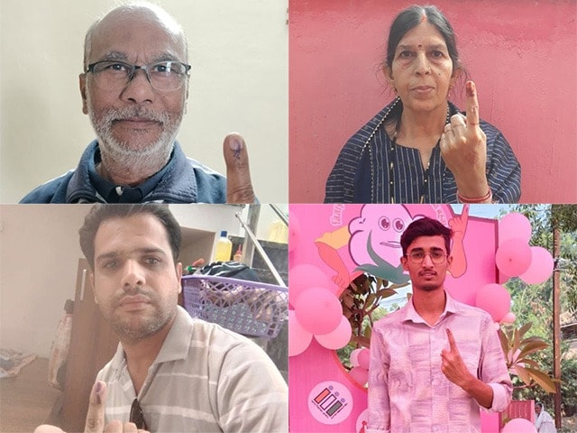 Photo : मध्‍य प्रदेश चुनाव में जमकर हो रहा मतदान, मतदाताओं ने NDTV के साथ शेयर की सेल्‍फी