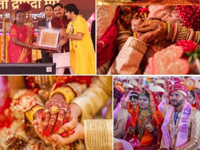 MP के बागेश्वरधाम पहुंचीं राष्ट्रपति मुर्मू, धीरेंद्र शास्त्री ने हनुमान यंत्र किया भेंट, देखें तस्वीरें