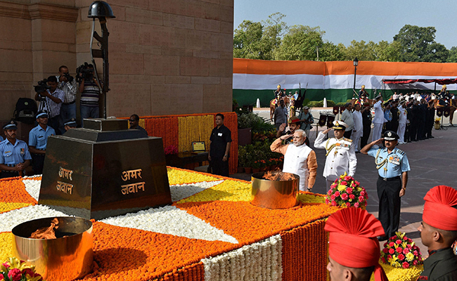 Amar Jawan Jyoti To Be Put Out, "Merged" With War Memorial Torch Amar Jawan Jyoti To Be Put Out, "Merged" With War Memorial Torch