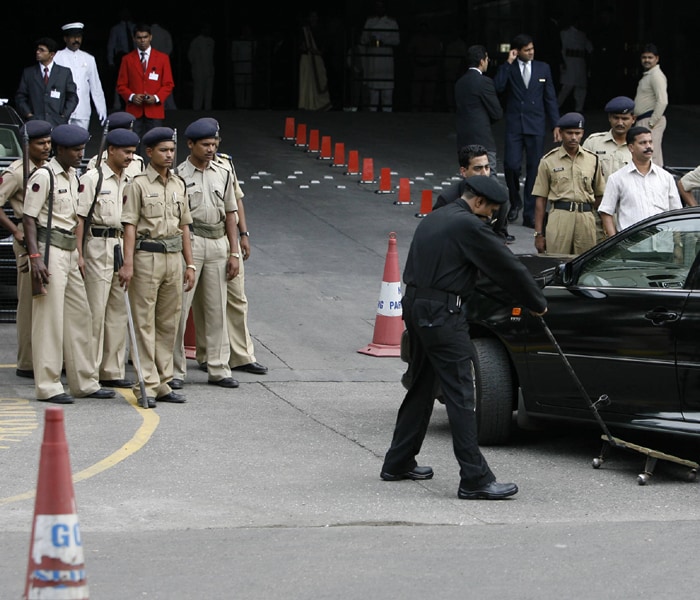 Metal detectors and X-ray machines, along with the presence of many security personnel are the new security measures in place. The guests at the reopening said they were determined to fight terrorism and to show its perpetrators that Mumbaikars grit cannot be broken even by such ghastly incidents.
?I don?t feel any fear. I feel hope. The terrorists failed and Mumbaikars won,? said Rick McElrea of Canada, who was among the first to check-in into the Trident.(AFP photo)