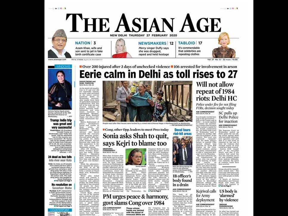 As the death toll steadily rose to 27 and over 200 are reportedly injured, an eerie calm prevailed in the entire riot-hit northeast Delhi on Wednesday morning, after nearly three days of unchecked communal conflagration that has left in its wake not just charred remains of homes, business establishments, and even entire localities in Jafradabad, Maujpur, Chand Bagh, Karawal Nagar, but also a delicately maintained harmony.