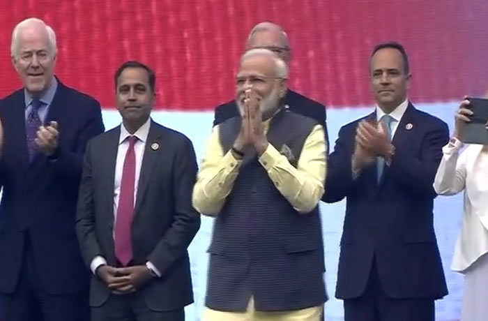 "Good morning Houston. Good Morning Texas, Good Morning America," PM Modi greeted the 50,000 Indian-American spectators at the Houston stadium