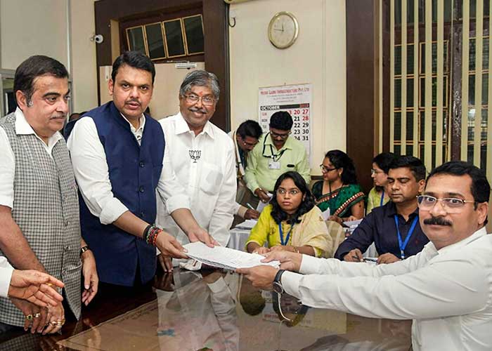 Ahead Of Maharashtra Polls, BJP And Shiv Sena Candidates File Nomination