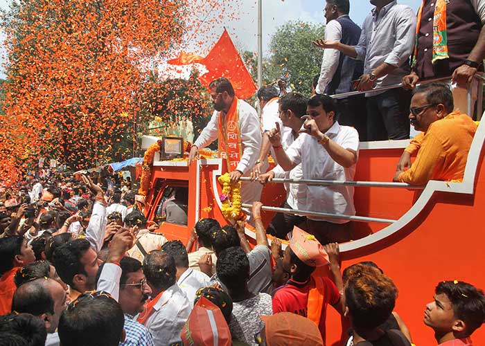 Ahead Of Maharashtra Polls, BJP And Shiv Sena Candidates File Nomination