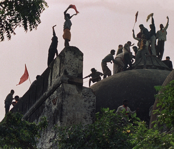 Fundamentalists intent on erecting a temple at the site reduced the mosque to rubble. Hindu nationalists believe that Babur's commander-in-chief Mir Baki destroyed an existing temple at the site, which was the temple built to commemorate the birthplace of Rama, an incarnation of Lord Vishnu and ruler of Ayodhya. (AFP Photo)