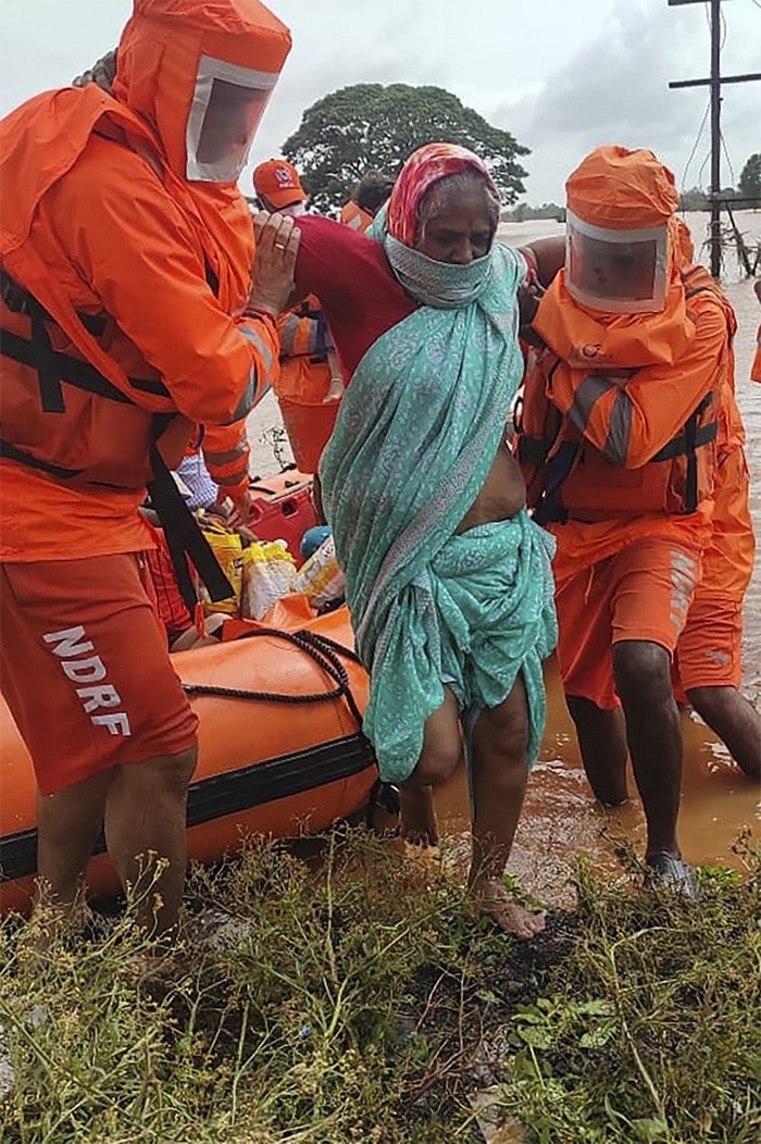 Disaster Response Team\'s Rescue Operations After Maharashtra Rain Fury