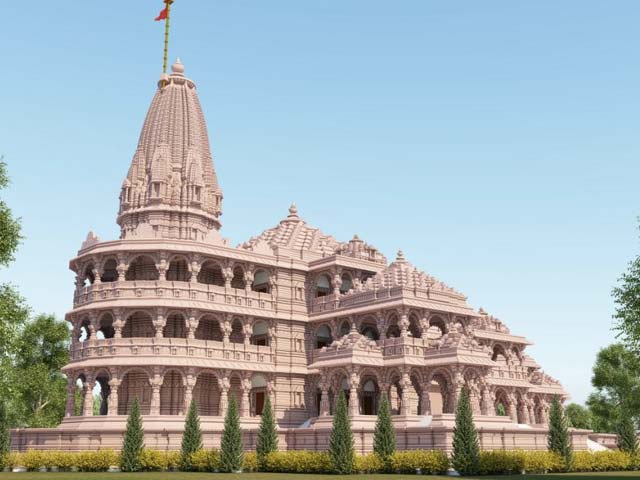 भूमि पूजन से पहले सरकार ने जारी की राम मंदिर के नए मॉडल की तस्वीर