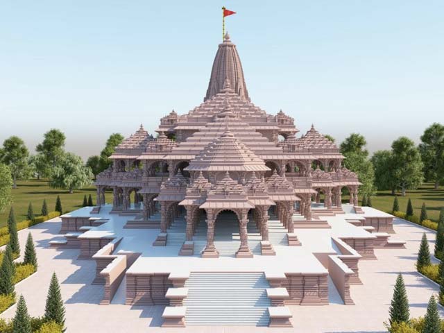 भूमि पूजन से पहले सरकार ने जारी की राम मंदिर के नए मॉडल की तस्वीर