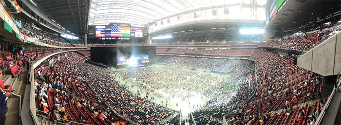 The event will be attended by as many as 50,000 people at the NRG Stadium in Texas. The organisers - Texas India Forum - have billed it as the largest-ever turnout for a foreign elected leader on US soil.