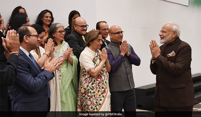 Prime Minister Narendra Modi met a 17-member Kashmiri Pandit delegation from the Global Kashmiri Pandit Diaspora (GKPD) in Houston on Sunday and assured them that his government was committed to "building a new Kashmir for everyone"