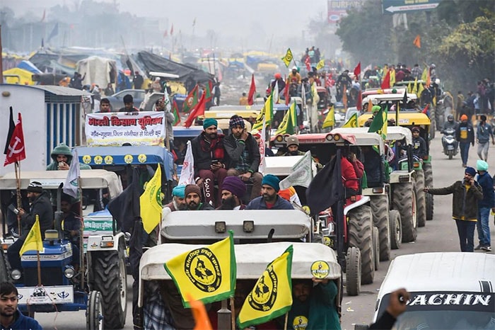 In Pics: Thousands Of Farmers Throng Delhi Borders For R-Day Tractor March