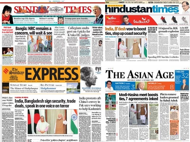 Photo : PM Modi-Hasina Meet, Aarey Protests And Other Big Stories