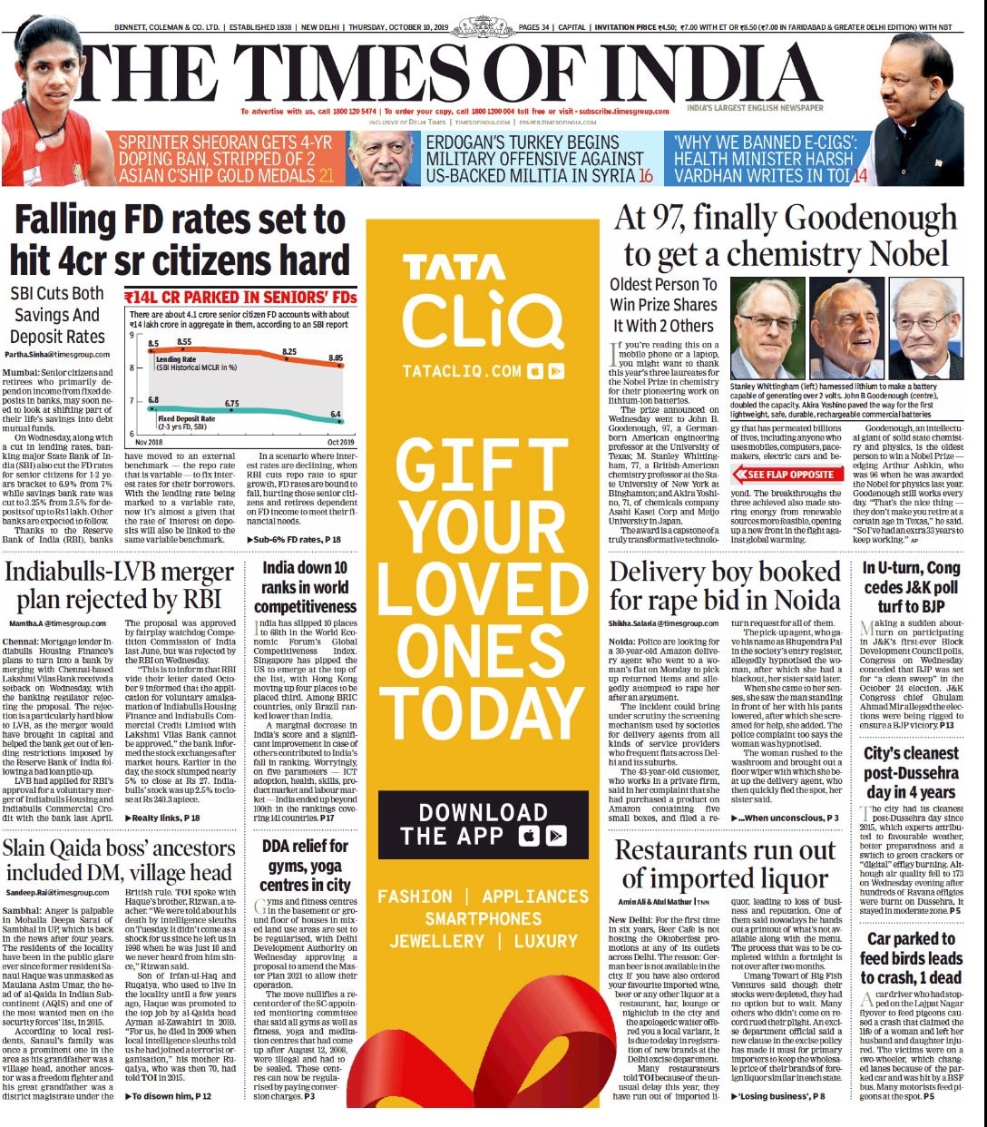 Newspaper Headlines: PM Modi, Xi Jinping To Meet In Chennai This Week And Other Big Stories