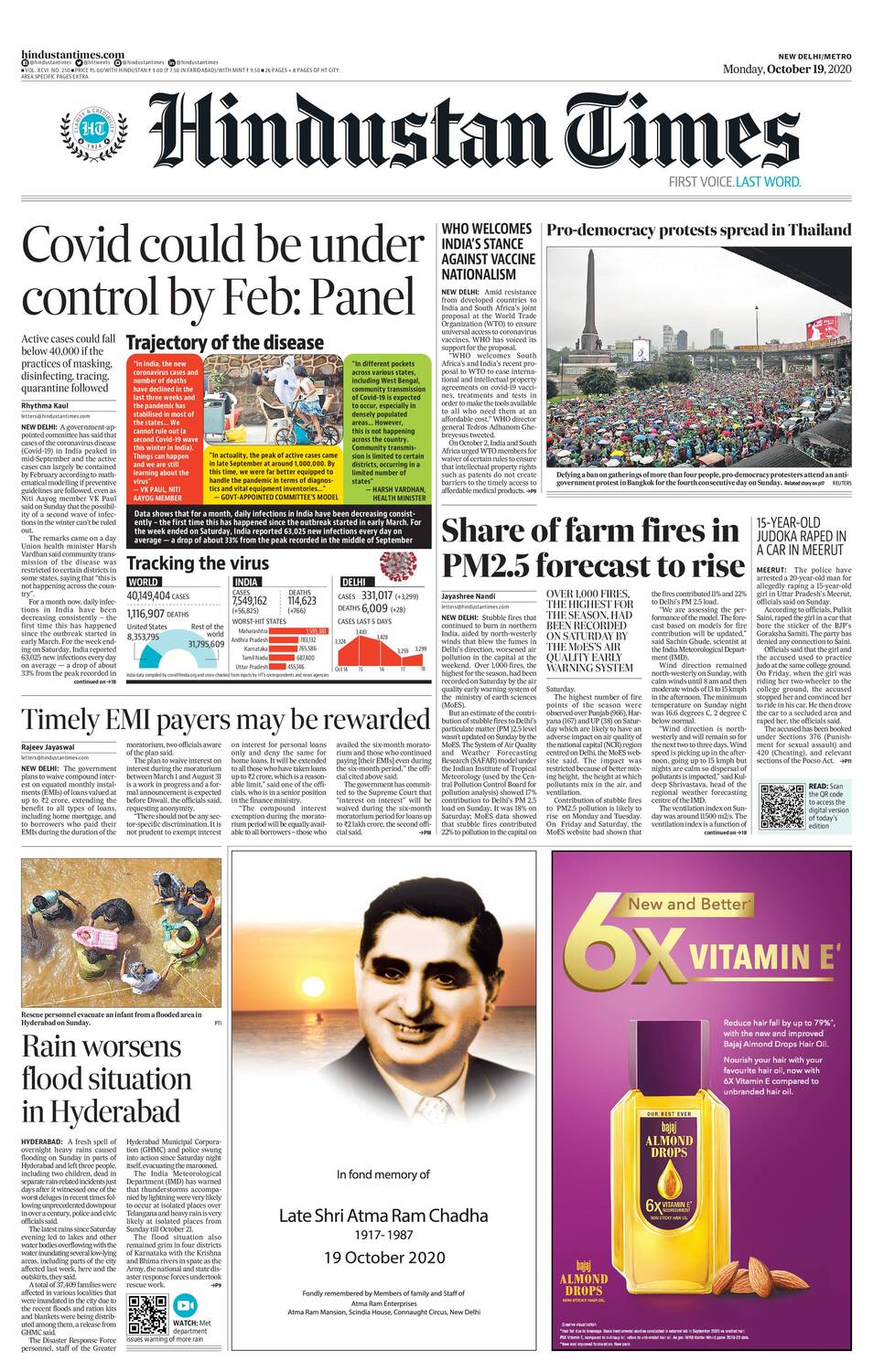 Newspaper Headlines Covid Can Be Controlled By February 21 Says Panel And Other Top Stories