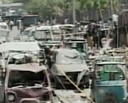 The blast occurred at Zafar Chowk in sector E-8 of Islamabad just outside the naval complex. (Express 24x7 Photo)