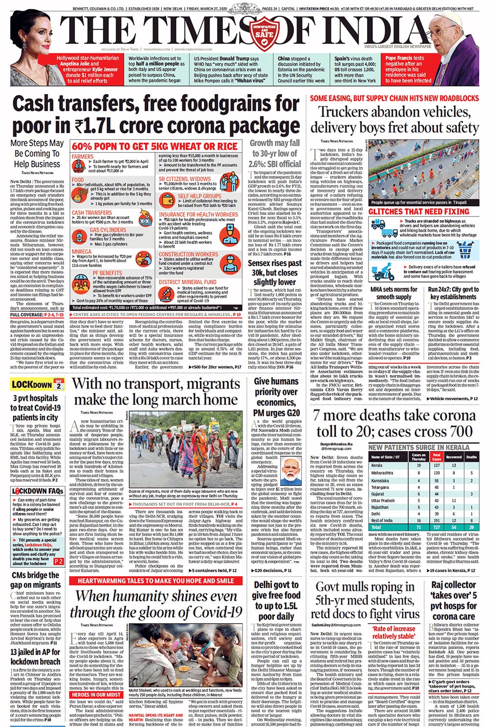 Rs 1.75-Lakh-Crore Package Amid Coronavirus Lockdown, And Other Top Stories