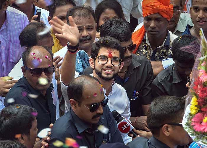 Shiv Sena's Aaditya Thackeray Files Nomination For Maharashtra Assembly ...