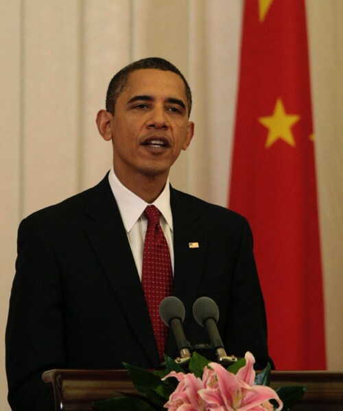 The build-up to the meetings in China brought a cautious balancing from the first-term US leader. A day before, Obama had prodded China about Internet controls and free speech during a forum with students in Shanghai. His message was not widely heard in the country; his words were drastically limited online and shown on just one regional television channel. (AP Photo)