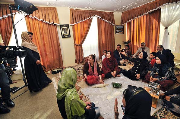Plots on ?The Secrets of This House? involve corruption, drugs, crime, condition of women, young people and, of course, love. The soap opera's writers are hoping it will not just hold up a mirror to Afghan society but also become a topic of a cultural conversation and an agent of change. (NYT PHOTO)