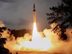 Photo : Agni-5 successfully test-launched by India