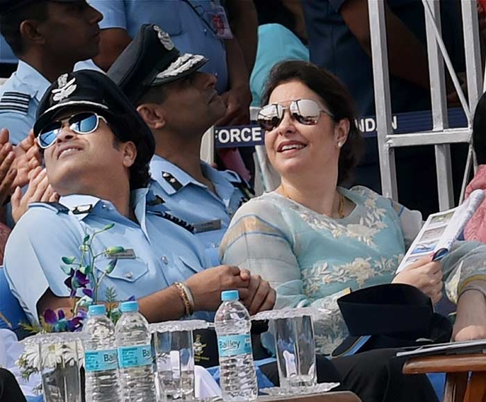 Group Captain Sachin Tendulkar Attends 82nd Air Force Day Parade